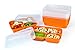3 Compartment Food Containers with Airtight Lid, weight loss portion control Stackable Meal Prep, 21 Day Fix and Portion, Set of 10 Bento box Long lasting- leak proof Durable Plastic Lunch Container
