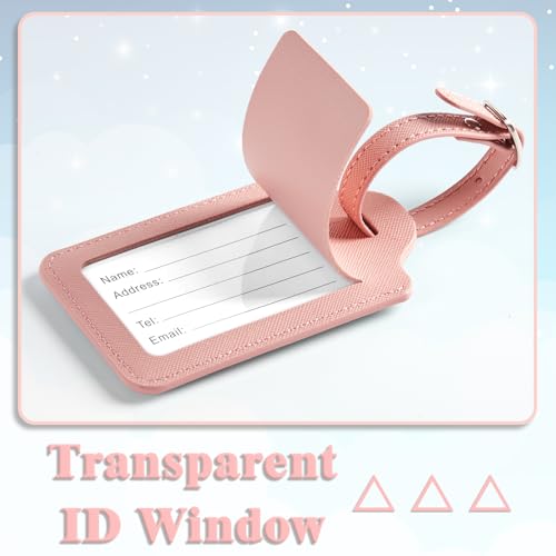 Anntry Custom Luggage Tags for Suitcases,PU Leather Luggage Tag with ID Tag and Total Privacy Protection Travel Game Accessories