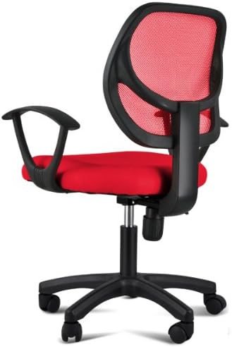Gotobuy Modern Ergonomic Mesh Computer Office Desk Task Chair (Mid Back-Red)