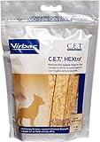 Virbac C.E.T. HEXtra Premium Oral Hygiene Chews for Dogs (1 Pouch), Small