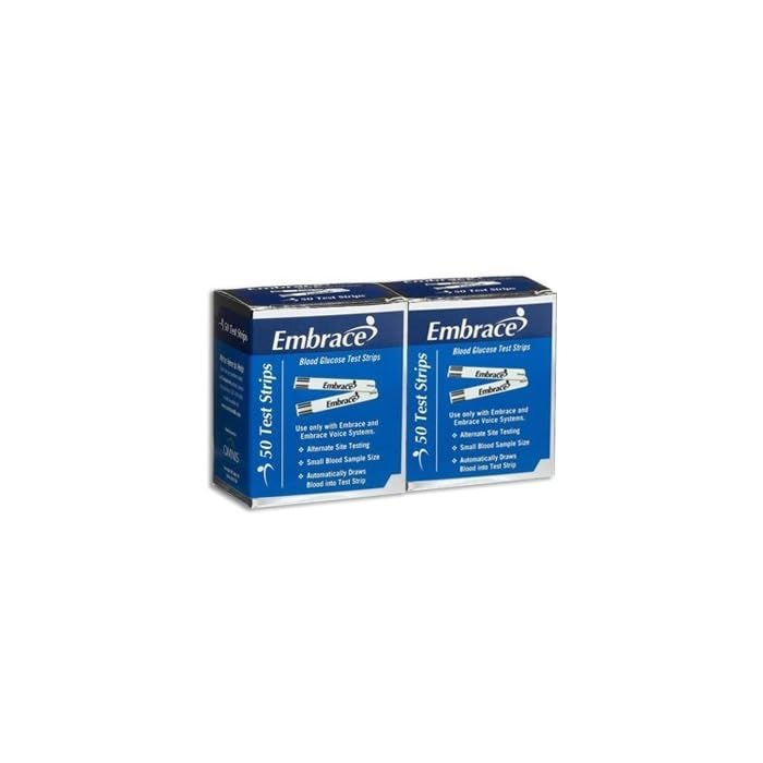 Omnis Health Embrace Blood Glucose Test Strips 100ct