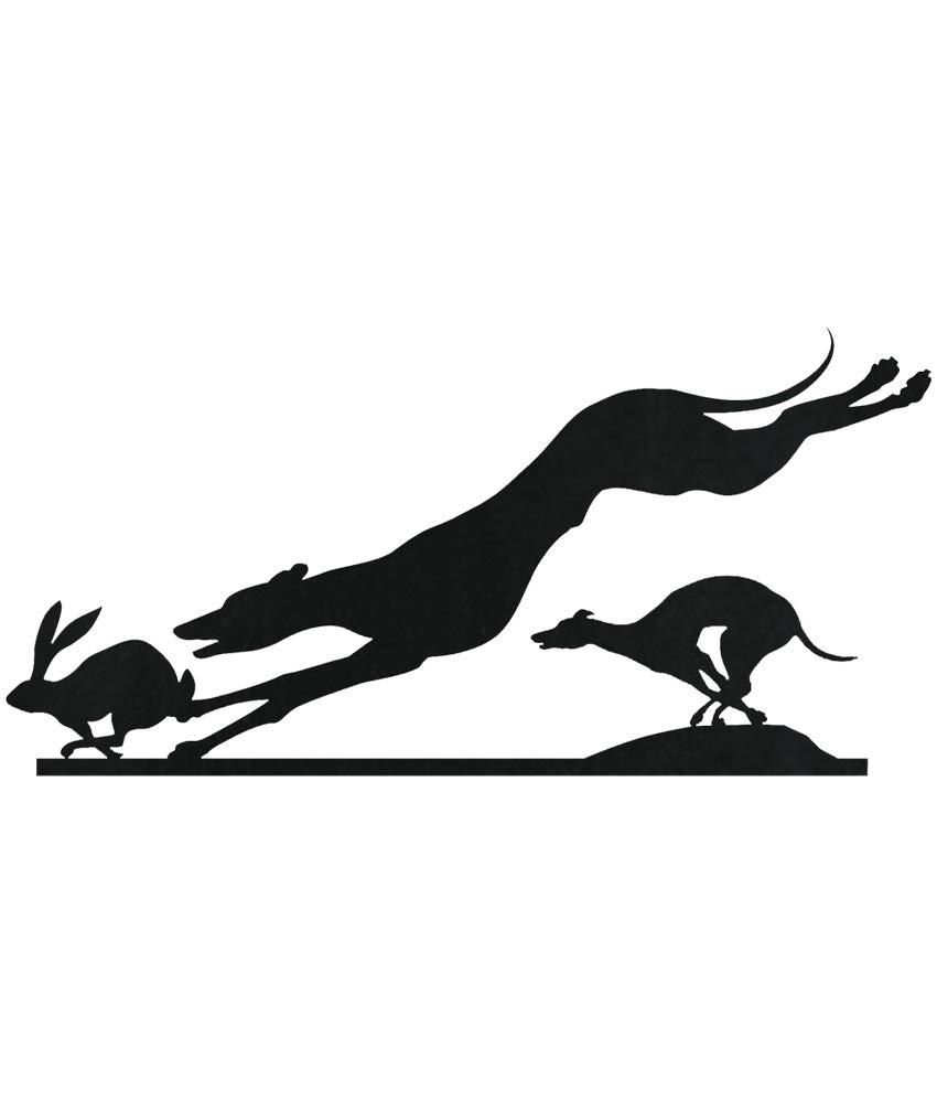 Arthifor Galgos SILUETA, Sheet Iron Wrought, No Paint, 21,5 Alto x 47,1 ancho x 0,3 cm grosor