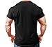 Monsta Clothing Co. Mens Workout (HRD-LVN HardLivin) Athletic Gym T-Shirt (G:BK) Black