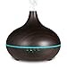 NexGadget Ultrasonic Aroma Essential Oil Diffuser - 300ML BPA Free Cool Mist Humidifier(Compatible with AC100-240V)with Auto Shut Off and Timer for Home,Office,Spa&More - Wood Grain