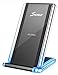 Wireless Charger, Seneo Upgraded 7.5W Stylish Qi Fast Wireless Charger Stand Compatible iPhone Xs, iPhone Xs Max, iPhone XR, iPhone X/8/8 Plus, 10W Galaxy Note 9/8/5/S9+/S9(No AC Adapter)