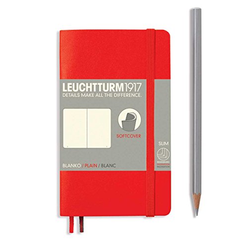 Leuchtturm Pocket Soft Cover Plain Red