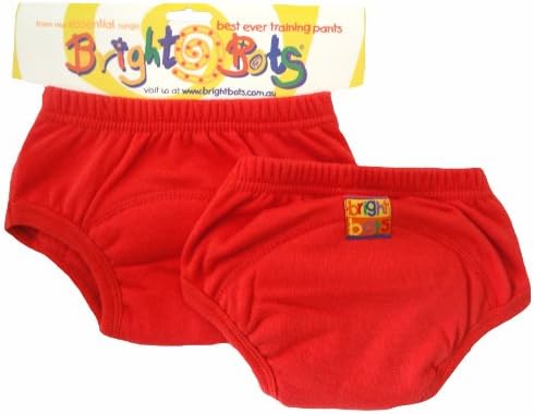Bright Bots Potty Training Pants (Twin Pack, Red, Medium, Approx 18 Months)