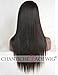 Chantiche Silk Top Yaki Straight Right Deep Invisible Parting Lace Front Wigs For Black Women Natural Looking Glueless Brazilian Remy Human Hair Lace Wig 16 Inch #1B