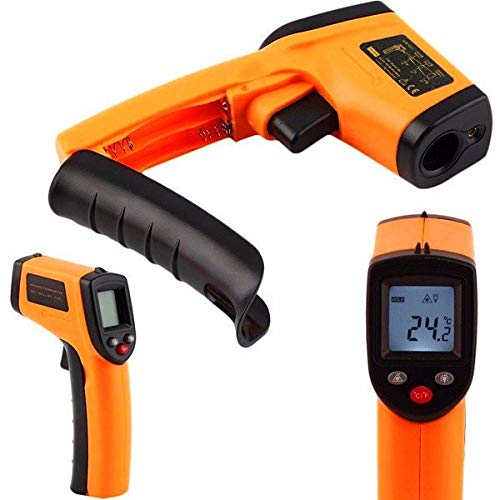 Pstars Portable Non-Contact LCD IR Infrared Digital Temperature Thermometer Gun Temperature Measurement Professional Thermometers Reliable Readings