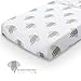 Changing Pad Cover Set - 100% Organic Jersey Cotton - 2 Pack Unisex Design Gray and White - Best Baby Shower Gift Perfect for Bassinet Sheets for Boy or Girl 16X32 - by My Little North Star