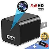 Spy Camera Charger - Mini Hidden Camera - HD 1080P - USB Charger Camera - Motion Detection - Hidden Spy Camera - Hidden Nanny Cam - Hidden Spy Cam - Surveillance Camera Full HD - No Wi-Fi Needed