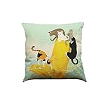 Pillow Case, AmyDong Cute Cat Sofa Bed Pillow Case Cushion Cover (MulticolorB)