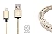 iOrange-E iPhone 6 Cable, Apple Certified 2 Pack of 3.3ft (1M) Lightning to USB Braided Cable for iPhone 6 6S Plus 5S 5C 5, iPad Air, iPad Pro, iPad Mini 4, Full Gold + Full Silver
