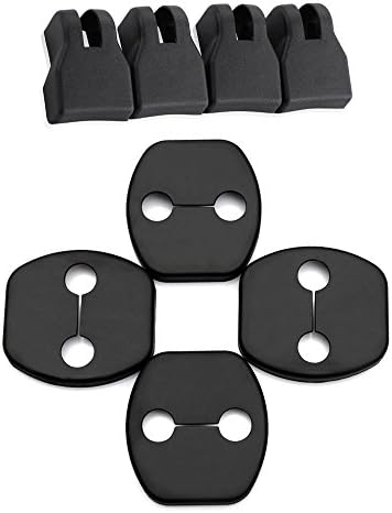 UltraZhyyne 8pcs Door lock+Stopper protection cover For Hyundai Creta ix25 2015 2016 2017 Car Accessories