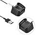 Zacro Fitbit Versa Charger, 2pcs Replacement Charger USB Charging Cable for Fitbit Versa, 3.3ft/100cm Charging Cable Dock for Fitbit Versa Smartwatch-Black