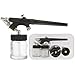 3 Master Airbrush Professional Acrylic Paint Airbrushing System Kit with Powerful Cool Running Air Compressor - 6 U.S. Art Supply Primary Opaque Paint Colors Set - Gravity and Siphon Feed Airbrushes