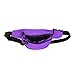 DALIX Fanny Pack w/ 3 Pockets Traveling Concealment Pouch Airport Money Bag (Purple)