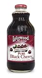 Lakewood PURE Black Cherry Juice, 32-Ounce Bottles (Pack of 6)