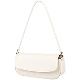 MoreFarther Leather Shoulder Bags for Women, Mini Cute Everyday Purses Trendy, Women's Hobo Handbags with Magnetic Closure