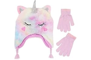ADDIE & TATE Toddler Winter Hat and Gloves Set for Ages 4-7 or Boys & Girls Winter Hat & Toddler Mittens Ages 2-4
