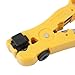 BlueCosto Wire Stripper Cutter for Round / Flat UTP Cat5 Cat6 Coax Coaxial Cable Stripping Universal Tool