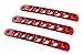 Santu Aluminum Grab Handle Pull Inserts Cover For Jeep Wrangler 2007 - 2017 JK/Unlimited (4 door, Red)