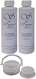 2 Bottles of 8 oz Blue Magic Sapphire Waterbed Conditioner with Cap & Plug