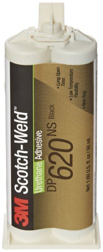 Click Here to See More Images 3M Scotch-Weld Urethane Adhesive DP620NS Black, 50 mL (Pack of 1)