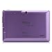 iRULU eXpro X1 7 Inch Quad Core Google Android Tablet PC, 1024x600 Resolution, Wi-Fi, Games, Dual Cameras, 8GB Nand Flash with keyboard (Purple Tablet)