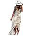 XILALU Women Sexy Summer Casual Evening Party Beach long Dress (XL, White)