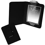 Xtra-Funky Exclusive PU Leather Book Wallet Folio Style Case For Amazon Kindle Touch 7th Gen (2014 Model) with Integrated Fold Away Light - Black