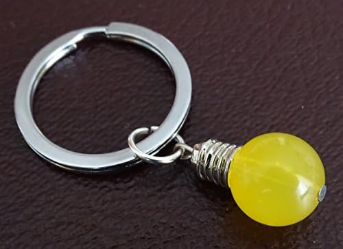 Light Bulb Keychain, Light Bulb Charm, Light Bulb Pendant, Light Bulb Key chain, Science Keychain, Science Gift, Science Teacher Gift, Electrician Gift, Electrician Dad, Gift for Electrician