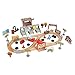 Kidkraft Disney Pixar Cars 3 Thunder Hollow 50 Piece Wooden Track Set with Accessories