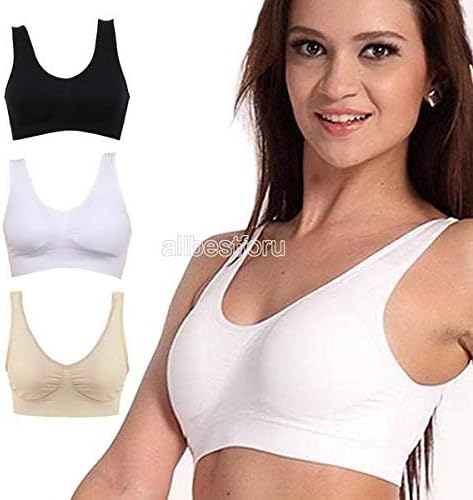 Jaskin New Fashion Women Ladies V-Neck Stretch Wire Free Pure Color Bra Yoga Sports Casual Crop Tops Sleepwear Nightwear