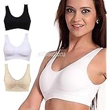 Jaskin New Fashion Women Ladies V-Neck Stretch Wire Free Pure Color Bra Yoga Sports Casual Crop Tops Sleepwear Nightwear
