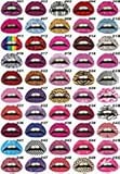 10pcs Lips Sticker Art Temporary Tattoos - Random Styles