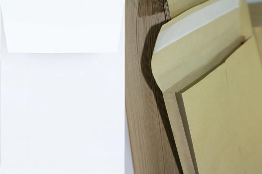 C6 Gusset Envelopes Heavy Duty 125gsm Strong 25mm Expanding Archive Width Peel & Seal Envelopes, Paper Mailing Bags 162x114x25mm Pack of 24 (White)