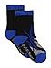 Batman Justice League Boy's 6 pack Athletic Crew Socks (4T-5T, Black/Multi)