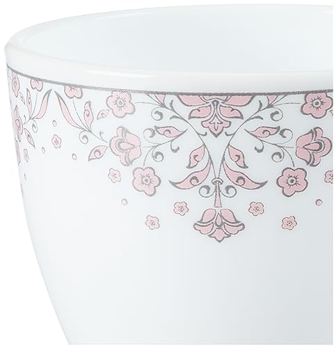 Larah by BOROSIL Lark Opalware Cup Set of 6 pcs | Tea/Coffee Cups 140 ml | Microwave & Dishwasher Safe | Bone-Ash Free | Crockery Set Ideal for Daily Use & Gifting, White 2