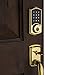 Kwikset 916 Z-Wave SmartCode Touchscreen Electronic Deadbolt, Featuring SmartKey in Polished Brass, Works with Alexa via SmartThings, Wink, or Iris (99160-001)