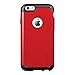 Phone 6s Plus Case, LUVVITT [Ultra Armor] Shock Absorbing Case Best Heavy Duty Dual Layer Tough Cover for Apple Phone 6/6s Plus - Black / Red