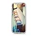 Mavis's Diary iPhone X Case, iPhone Xs Case, Full Edge Protective Plastic Case, 3D Handmade Crystal Clear Bling Diamonds Shiny White Rhinestone Gold Crown Plush Fox Hard PC Cover for iPhone X/Xs