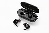 Wireless Earbuds with Charging Case Touch Control Bluethooth Wireless Earphones with Built-in HD Micphone Noise Canceling Stereo Sweatproof in Ear Sports Earphone for iPhone Android Phone.(Black)