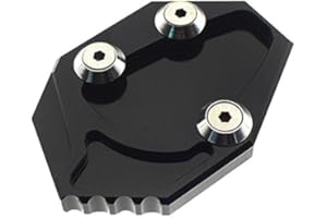 FXCNC Racing Aluminum CNC Motorcycle Side Stand Plate Kickstand Extension Pad Compatible with Kawasaki GTR1400 / Concours 14 2008-2015, Ninja ZX14R/ ZX14 /ZZR1400 2006-2015