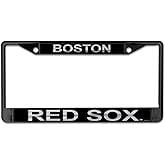 Boston Red Sox Laser Black License Plate Frame