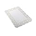 LJY 100 Pieces White Lace Rectangle Paper Doilies Cake Packaging Pads Wedding Tableware Decoration (10.5