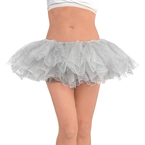 Party Ready Team Spirit Wacky Tutu Accessory, Silver, fabric ,