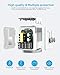 Aerb Universal Travel Adapter, 2500W High Power Adapter Worldwide All in One with 4 USB Ports Plug Adapter for US, Europe, UK, AUS