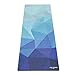 YOGA DESIGN LAB | The Combo Yoga Mat | 2-in-1 Mat+Towel | Eco Luxury | Ideal for Hot Yoga, Power, Bikram, Ashtanga, Sweat | Studio Quality | Includes Carrying Strap! (YDL-Geo-Blue, 3.5mm)