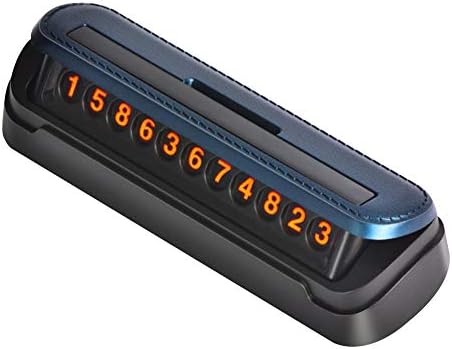 YUSHHO56T Car Parking Card Interior Decoration Parking Plate Car Auto Temporary Parking Card Phone Number Plate Drawer Style Hidden Sticker - Blue